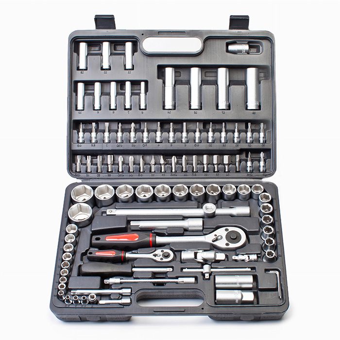 Hammer dopsleutelset 1/4" + 1/2" 94-delig in koffer